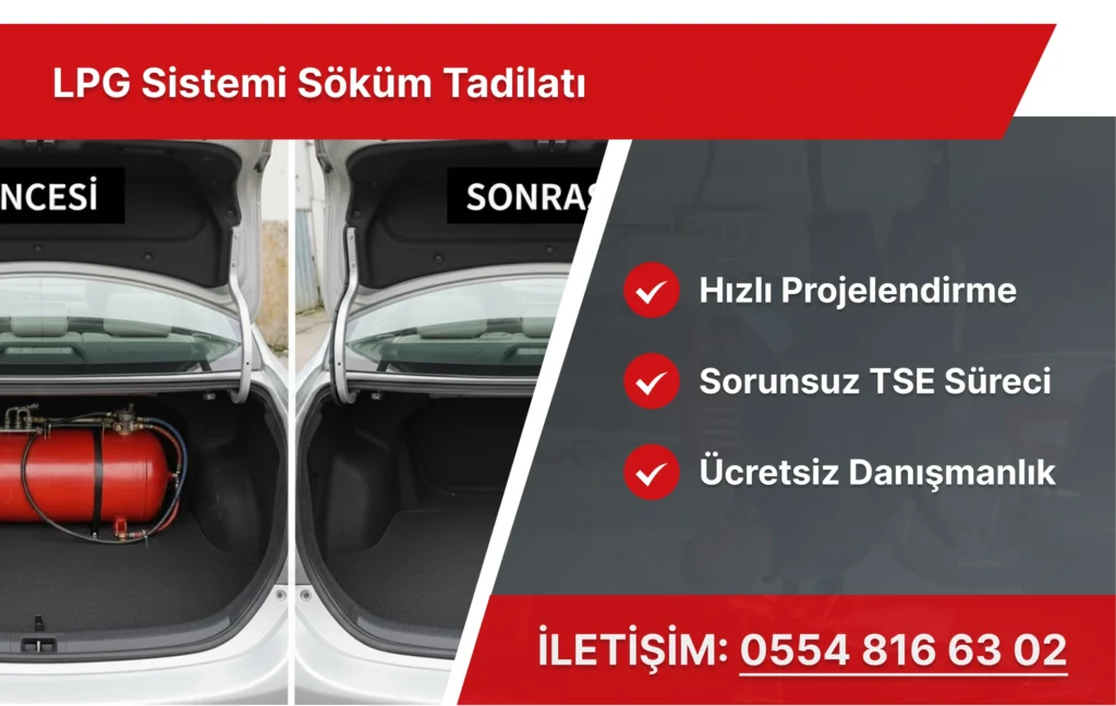LPG Sistemi Söküm Tadilatı