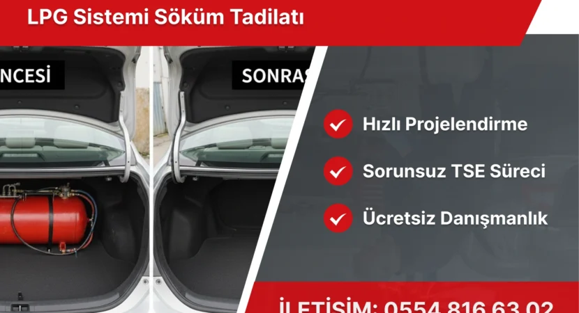 LPG Sistemi Söküm Tadilatı