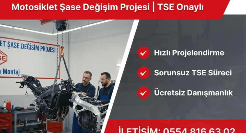 Motosiklet Şase Değişim Projesi | TSE Onaylı