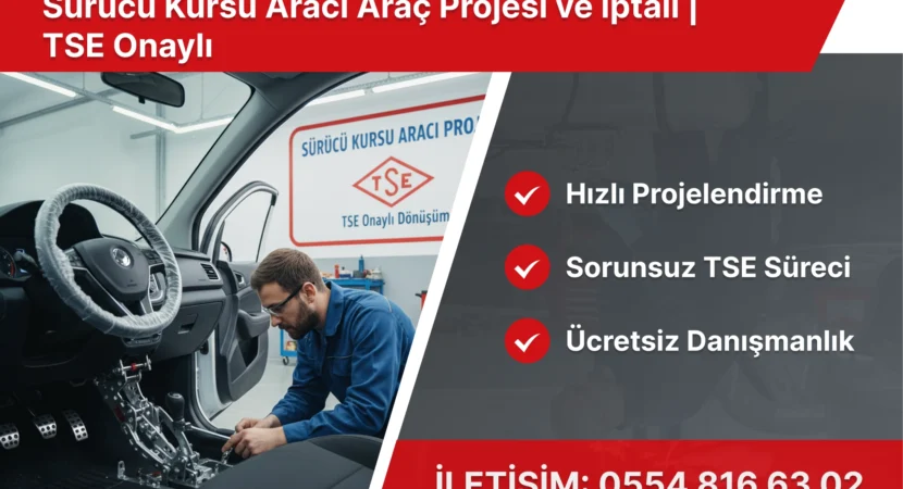 Sürücü Kursu Aracı Araç Projesi ve İptali | TSE Onaylı